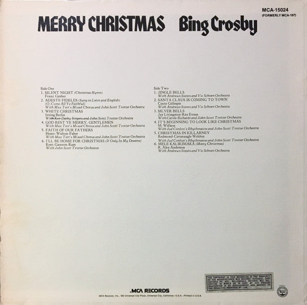 Bing Crosby - Merry Christmas - 1973