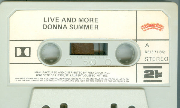 Donna Summer - Live And More