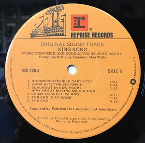 John Barry - King Kong (Original Sound Track) - 1976