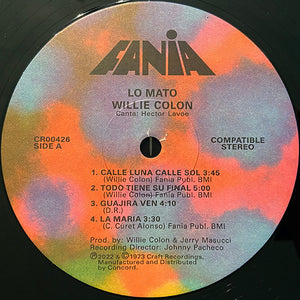 Willie Colón - Lo Mato (Si No Compra Este LP) - 2022