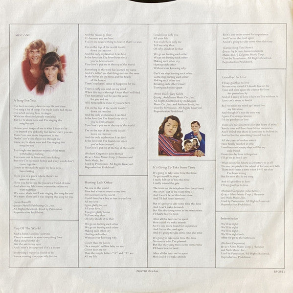 Carpenters - A Song For You