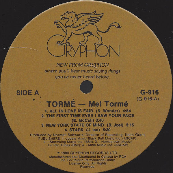 Mel Tormé - A New Album - 1980