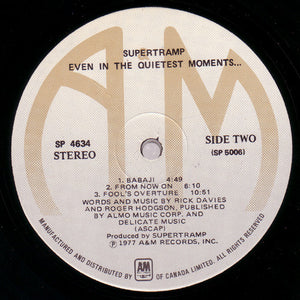 Supertramp - Even In The Quietest Moments... - 1977
