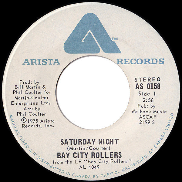 Bay City Rollers - Saturday Night