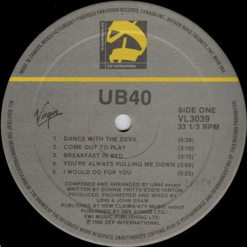 UB40 - UB40 - 1988
