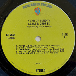 Seals & Crofts - Year Of Sunday - 1971