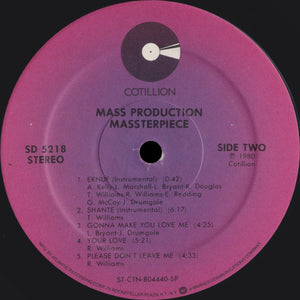 Mass Production - Massterpiece Vinyl Record