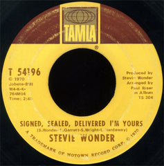 Stevie Wonder - Signed, Sealed, Delivered I'm Yours / I'm More Than Happy - 1970