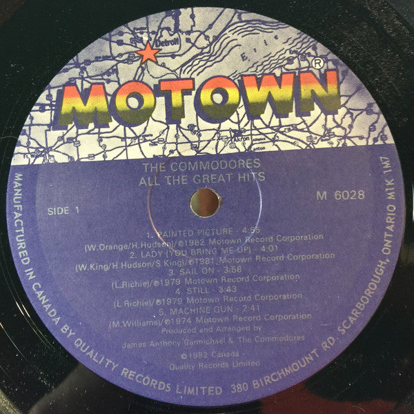Commodores - All The Great Hits - 1982