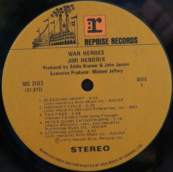 Jimi Hendrix - War Heroes