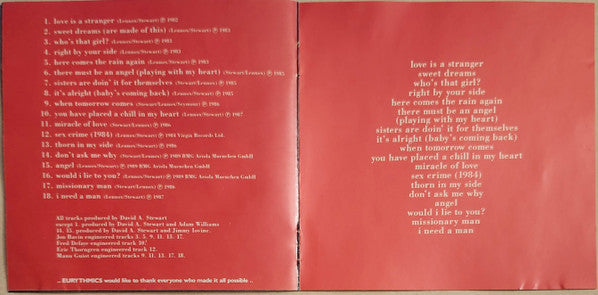 Eurythmics - Greatest Hits (CD) -
