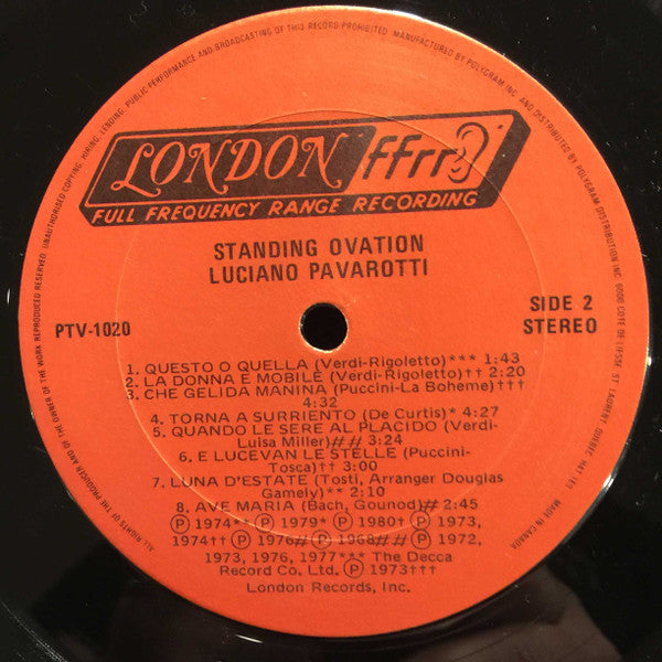 Luciano Pavarotti - Standing Ovation