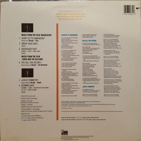 Tony Banks - Soundtracks - 1986