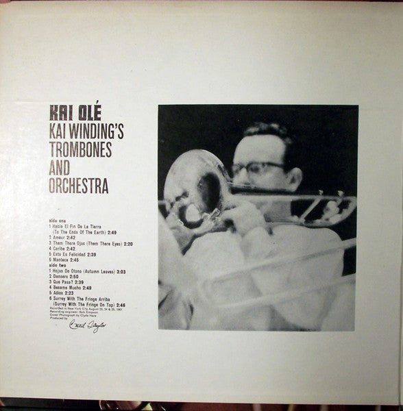 Kai Winding's Trombones And Orchestra - Kai Olé Vinyl Record