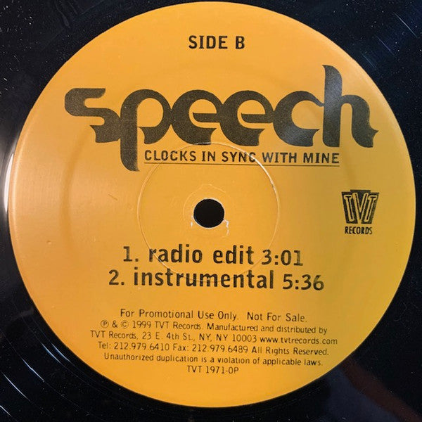Speech - Clocks In Sync With Mine - 1999