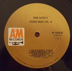 Herb Alpert's Tijuana Brass - Volume 2 Vinyl Record