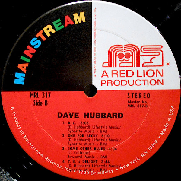 Dave Hubbard - Dave Hubbard - 1971