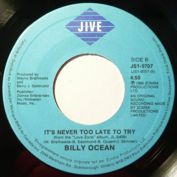 Billy Ocean - The Colour Of Love / It's Never Too Late To Try