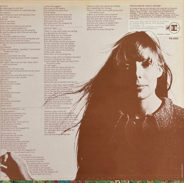 Joni Mitchell - Song To A Seagull - 1968