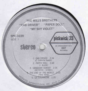 Mills Brothers, The - Cab Driver, Paper Doll, My Shy Violet  - 1969