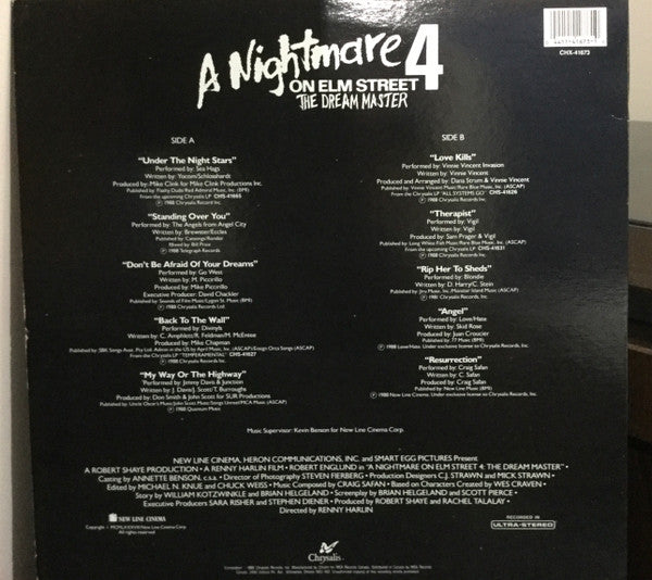 Various - A Nightmare On Elm Street 4: The Dream Master