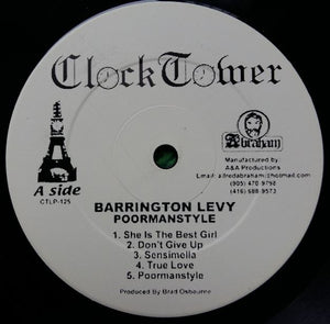 Barrington Levy - Poorman Style Vinyl Record