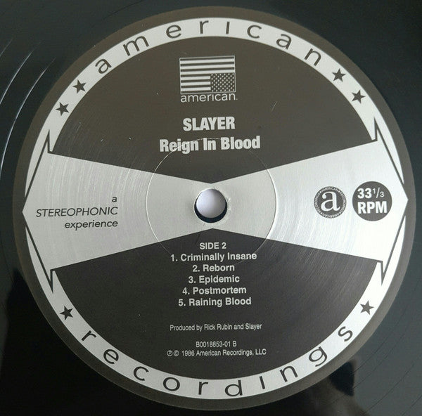 Slayer - Reign In Blood - 2013