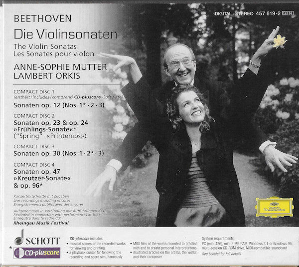 Ludwig van Beethoven - Anne-Sophie Mutter, Lambert Orkis - Die Violinsonaten (CD) - 1998