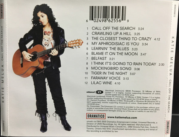 Katie Melua - Call Off The Search (CD) - 2004