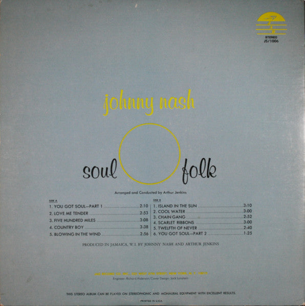 Johnny Nash - Soul Folk - 1969