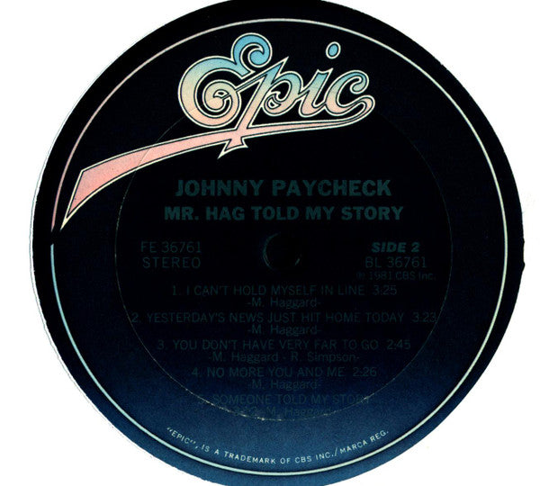 Johnny Paycheck - Mr. Hag Told My Story - 1981