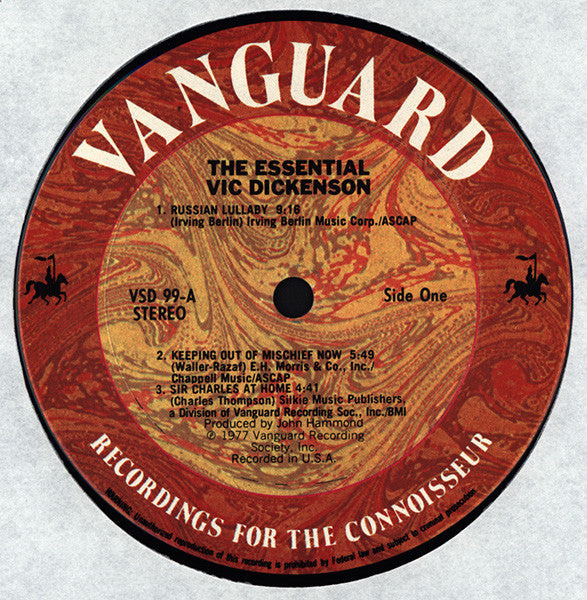 Vic Dickenson - The Essential Vic Dickenson - 1977