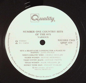 Various - Number One Country Hits Of The 80's (1980-88) Vinyl Record