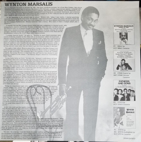 Wynton Marsalis - Trumpet Concertos Vinyl Record