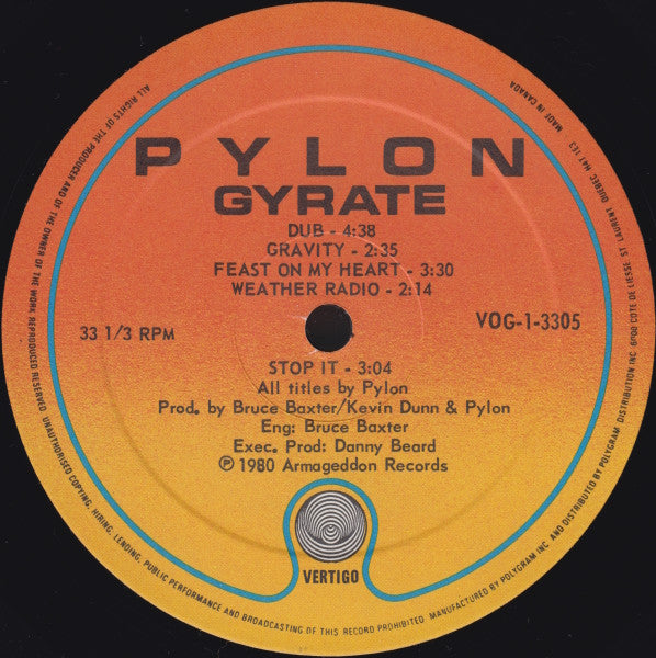 Pylon - Gyrate - 1980