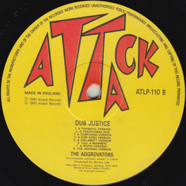 Aggrovators, The - Dub Justice - 1990