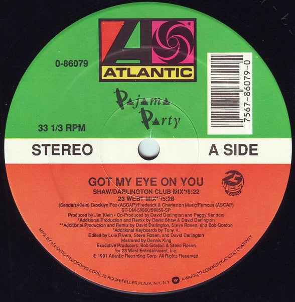 Pajama Party - Got My Eye On You Vinyl Record