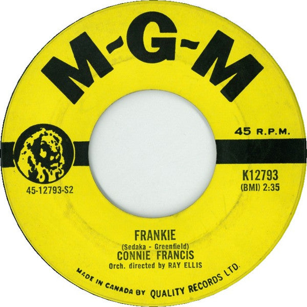 Connie Francis - Lipstick On Your Collar / Frankie