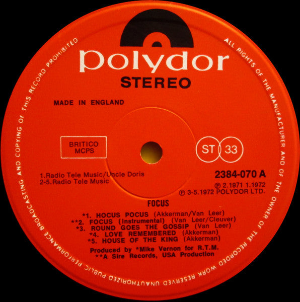Focus - Focus - 1975