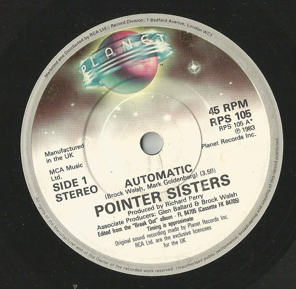 Pointer Sisters - Automatic