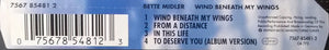 Bette Midler - Wind Beneath My Wings (CD) - 1996