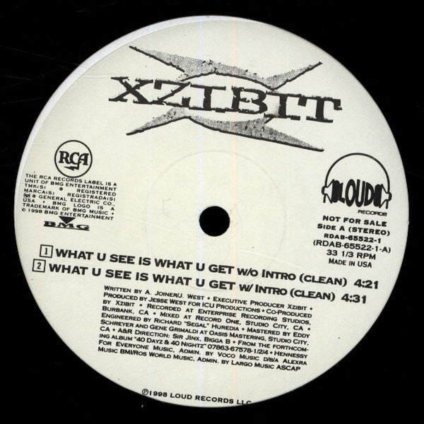 Xzibit - What U See Is What U Get - 1998