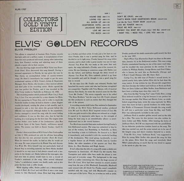 Elvis Presley - Elvis' Golden Records - 1978
