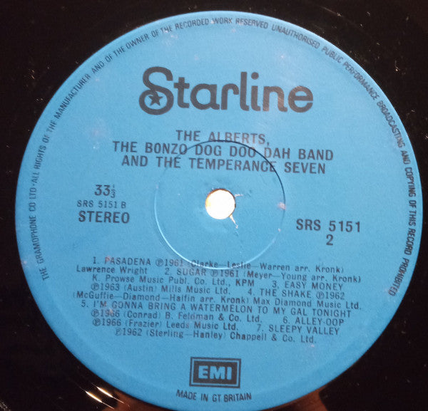 Various - The Alberts, The Bonzo Dog Doo Dah Band and The Temperance Seven - 1973