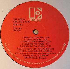 Doors, The - Greatest Hits - 1980