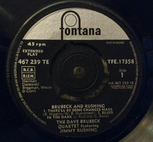 The Dave Brubeck Quartet - Brubeck And Rushing