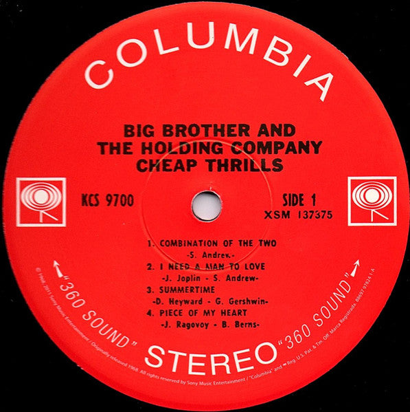 Big Brother & The Holding Company - Cheap Thrills - 2011