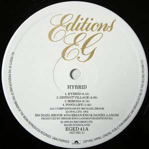 Michael Brook With Brian Eno And Daniel Lanois - Hybrid - 1985