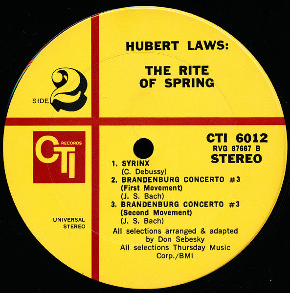 Hubert Laws - The Rite Of Spring - 1971