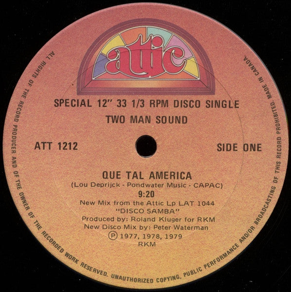 Two Man Sound - Que Tal America / Brazil O Brazil (Sarava Meu Amor) - 1979